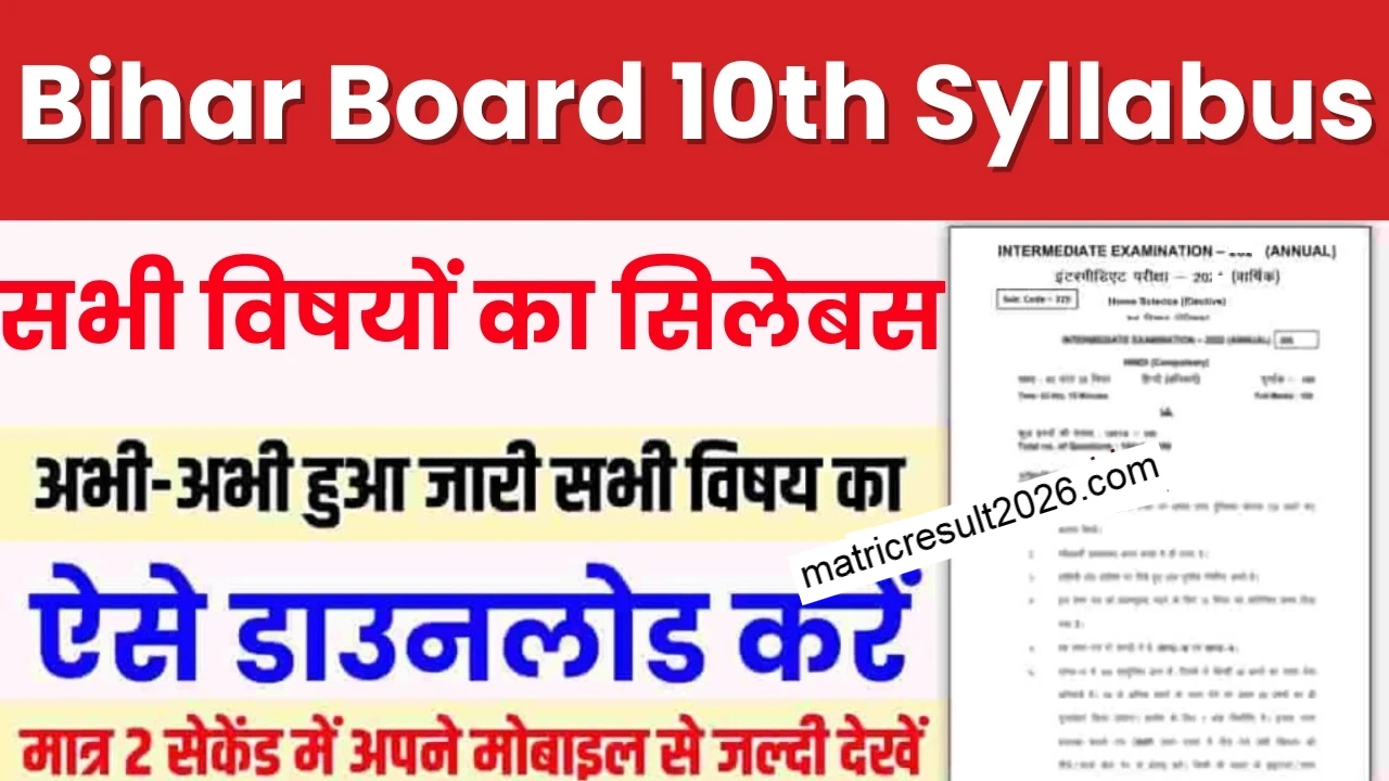 Bihar-Board-10th-Syllabus-Download