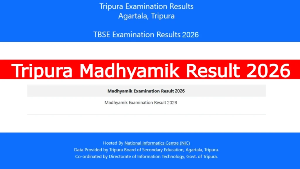 Tripura Madhyamik Result 2026
